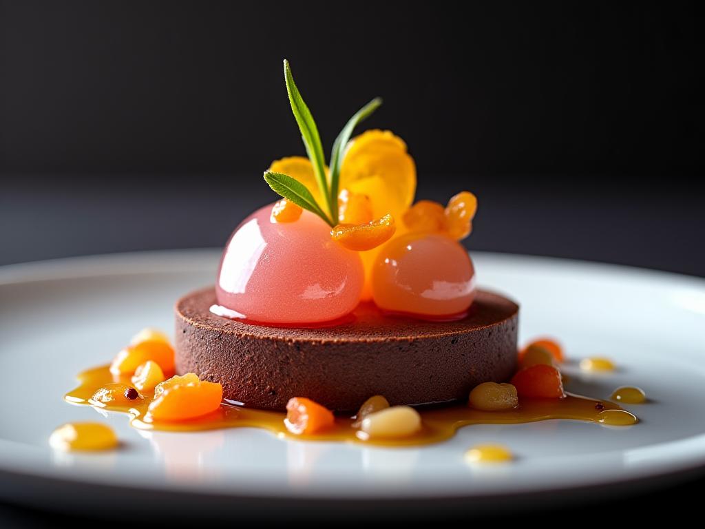 Postres creativos modernos y decoración